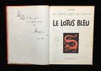 Kuifje de blauwe lotus gesigneerd Hergé & Tchang 1975, Boeken, Stripverhalen, Eén stripboek, Hergé, Ophalen, Gelezen