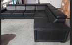 Ledere hoeksalon zeer groot, Huis en Inrichting, Zetels | Complete zithoeken, Ophalen, Zo goed als nieuw