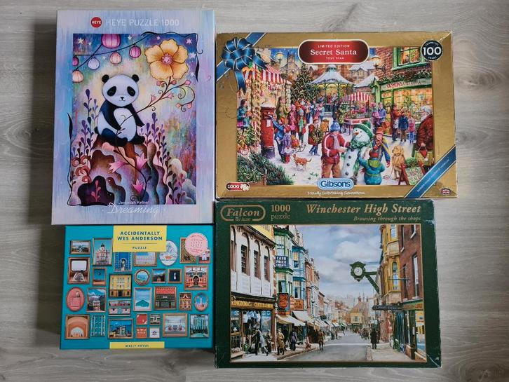 4 Puzzels (18€ samen) ook apart te koop, Hobby & Loisirs créatifs, Sport cérébral & Puzzles, Comme neuf, Puzzle, 500 à 1500 pièces