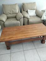 rustieke woonkamertafel 130 x 58 cm, Huis en Inrichting, Tafels | Salontafels, Ophalen, Gebruikt, 100 tot 150 cm, Eikenhout