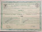 Algemeene Hypotheekvereeniging - antwerpen - 1928 -  100 fr, Ophalen of Verzenden, 1920 tot 1950, Obligatie of Lening