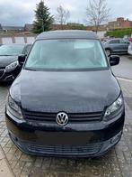 Volkswagen Caddy 1.6TDI Aut. met trekhaak, Autos, Camionnettes & Utilitaires, Noir, 1598 cm³, Automatique, Tissu