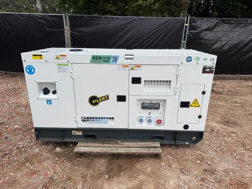 Generator 70 kVA NIEUW, Doe-het-zelf en Bouw, Aggregaten, Nieuw, Dieselolie, 30 kVA of meer, Elektrisch startend, Geluidgedempt