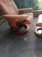 Fauteuil relax stressless cuir, Ophalen, Zo goed als nieuw, Leer