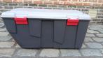 opbergbox,koffer,op 2wielen,4clipsen,80 liter-perfecte staat, Ophalen, Kunststof