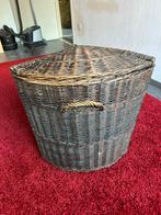 Panier à linge en rotin / osier - brun foncé, Verre, Enlèvement, Autres formes, Panier