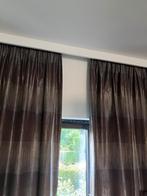 Overgordijnen met verduisterende voering, Huis en Inrichting, Stoffering | Gordijnen en Lamellen, Ophalen, Bruin, 200 cm of meer