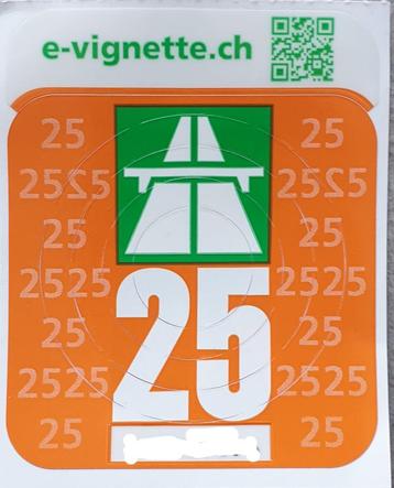 Vignette Suisse 2025, Tickets & Billets