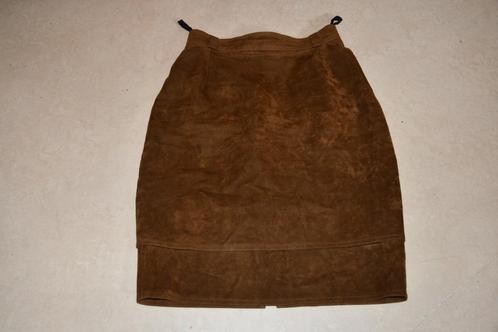 Bruin daim rokje - maat 36, Kleding | Dames, Rokken, Gedragen, Maat 36 (S), Bruin, Boven de knie, Ophalen of Verzenden