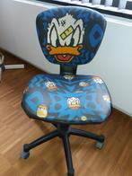 bureaustoel Donald Duck kind zit 50cm hoogte wielen in kleur, Bleu, Chaise de bureau, Enlèvement, Utilisé
