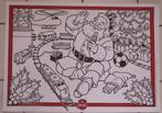 2x Kleurplaat met de Coca-Cola Kerstman papieren placemat, Enlèvement ou Envoi, Neuf