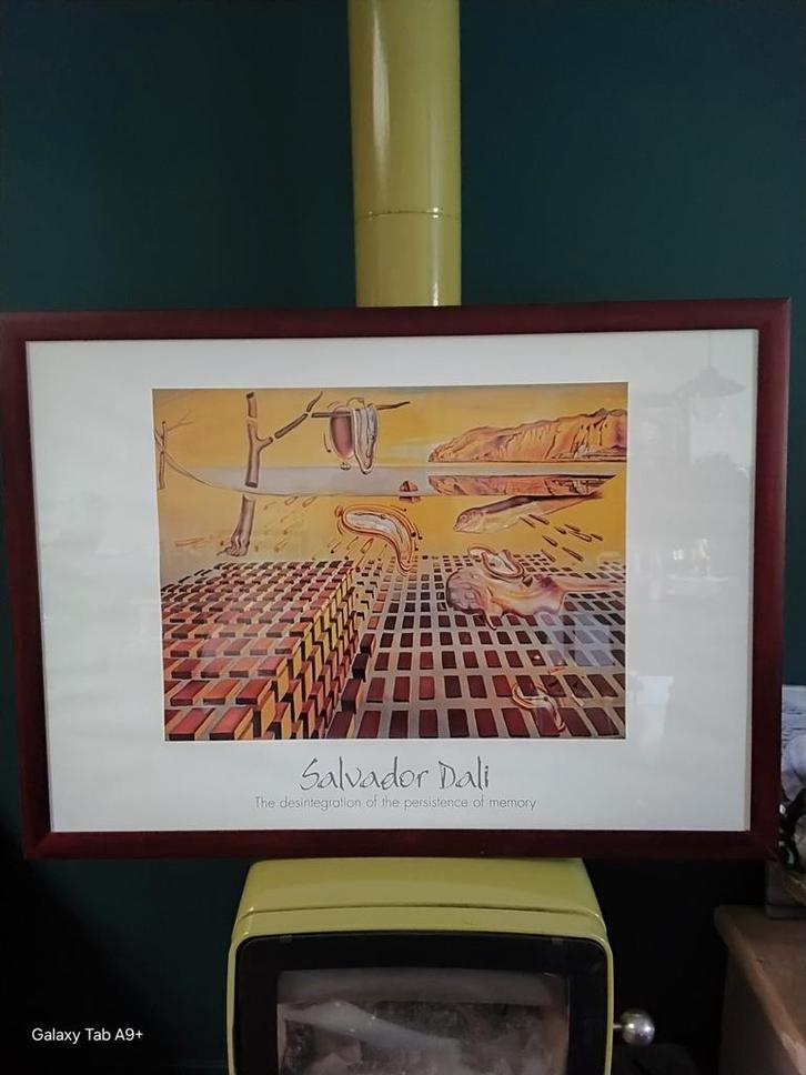 Kunstdruk Salvador Dali La Desintegration de la Persistance, Huis en Inrichting, Woonaccessoires | Schilderijen, Tekeningen en Foto's