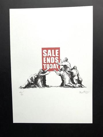 Banksy Sales ends today litho 35 X 50 beschikbaar voor biedingen