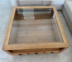 Te koop: teak salontafel, Huis en Inrichting, Tafels | Salontafels, Ophalen, Gebruikt, Minder dan 50 cm, 100 tot 150 cm