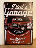 Metalen plaat voor de garage, Verzamelen, Ophalen of Verzenden, Zo goed als nieuw