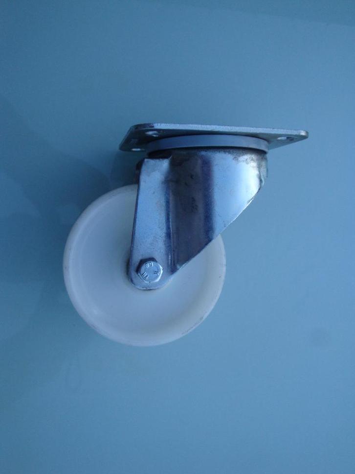 nylon Tente zwenkwielen met een doorsnede van 100 mm, Doe-het-zelf en Bouw, Zwenkwielen, Gebruikt, Ophalen of Verzenden