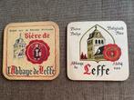 2 anciens sous-bocks  ABBAYE DE LEFFE, Verzamelen, Ophalen of Verzenden, Gebruikt, Viltje(s), Leffe
