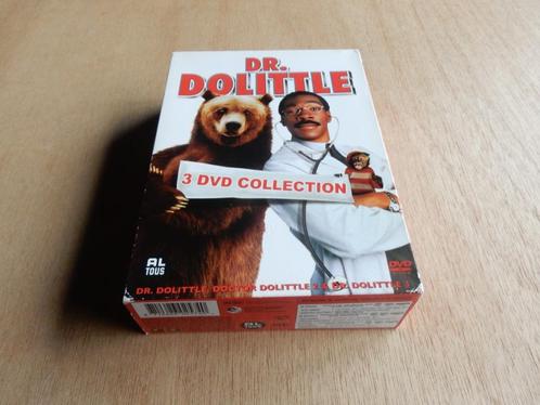 nr.145 - Dvd: dr. Dolittle - 3 dvd collection, Cd's en Dvd's, Dvd's | Komedie, Zo goed als nieuw, Actiekomedie, Alle leeftijden