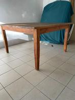 Houten moderne eettafel, Huis en Inrichting, Tafels | Eettafels, Ophalen, Gebruikt, Vijf personen of meer, Modern