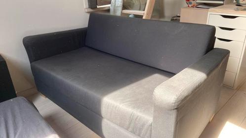 Slaap bank, Huis en Inrichting, Slaapkamer | Slaapbanken, Gebruikt, 80 cm, 190 cm of minder, Twijfelaar, Blauw, Ophalen