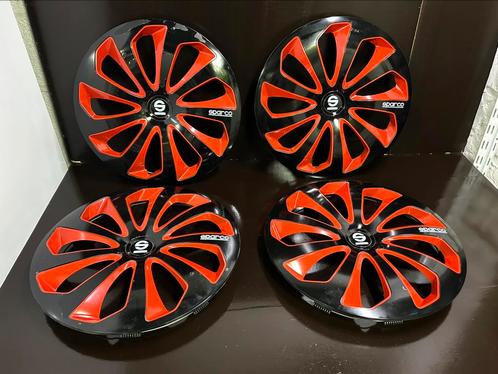 4 SPARCO 16" universele wieldoppen, Auto diversen, Wieldoppen, Zo goed als nieuw, Ophalen of Verzenden