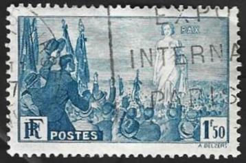 1 Postzegel Frankrijk 1936 Vredesvereniging Parijs beschikbaar voor biedingen