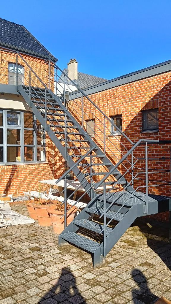 metalen buitentrap, Doe-het-zelf en Bouw, Metalen, Gebruikt, IJzer, Ophalen