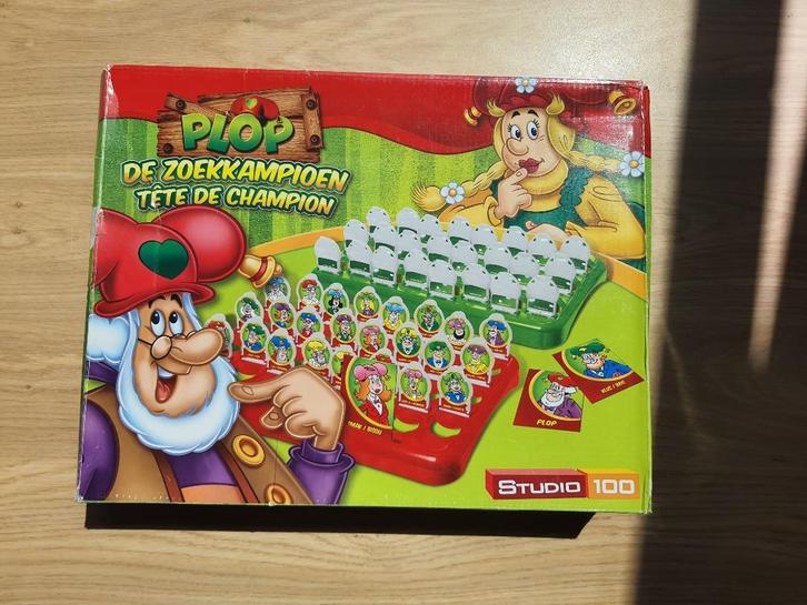 Plop de zoekkampioen, wie is het, Hobby en Vrije tijd, Gezelschapsspellen | Bordspellen, Zo goed als nieuw, Een of twee spelers