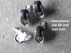 zwenkwiel dia 50 mm met rem , boutgat dia 10 mm : 5 €, Doe-het-zelf en Bouw, Ophalen, Nieuw