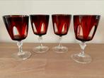 Cristal D'Arques Luminarc Wijnglazen Ruby Red 70’s, Antiek en Kunst, Ophalen of Verzenden