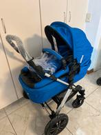Blauwe kinderwagen, Kinderen en Baby's, Nieuw, Verstelbare duwstang, Ophalen, Kinderwagen