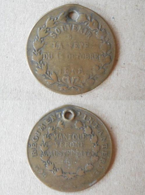Médaille de la fête en souvenir de la bataille d' Iena, Postzegels en Munten, Penningen en Medailles, Ophalen of Verzenden