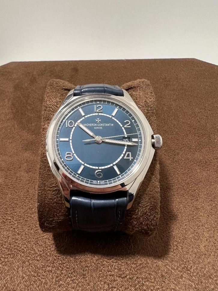 Vacheron Constantin Fifty Six dark blue dial 4600e-000a-b487, Handtassen en Accessoires, Horloges | Heren, Zo goed als nieuw, Polshorloge