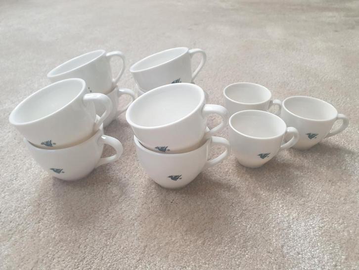 8 koffie tassen (+ 3 expressotassen gratis), Huis en Inrichting, Keuken | Servies, Zo goed als nieuw, Ophalen of Verzenden