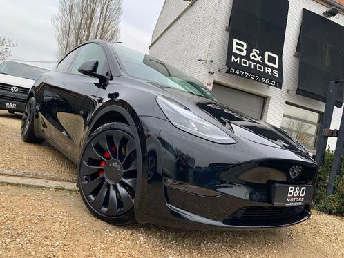 Tesla Model Y PERFORMANCE 534 PK, 11.359 km   KOOPJE, Autos, Tesla, Entreprise, Électrique, SUV ou Tout-terrain, Automatique, Noir