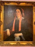 2 portretten vrouw & man, Antiek en Kunst, Kunst | Schilderijen | Klassiek, Ophalen