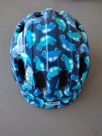 Fietshelm ABUS m50-55 blauw met auto's, Vélos & Vélomoteurs, Accessoires vélo | Casques de vélo, Comme neuf, Enlèvement, Garçon