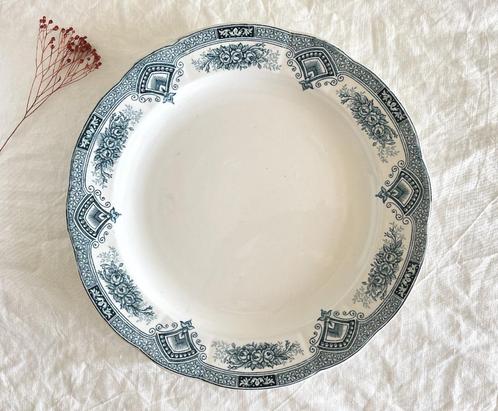 Grande assiette ronde Onnaing Printemps, Antiek en Kunst, Antiek | Servies los, Ophalen of Verzenden