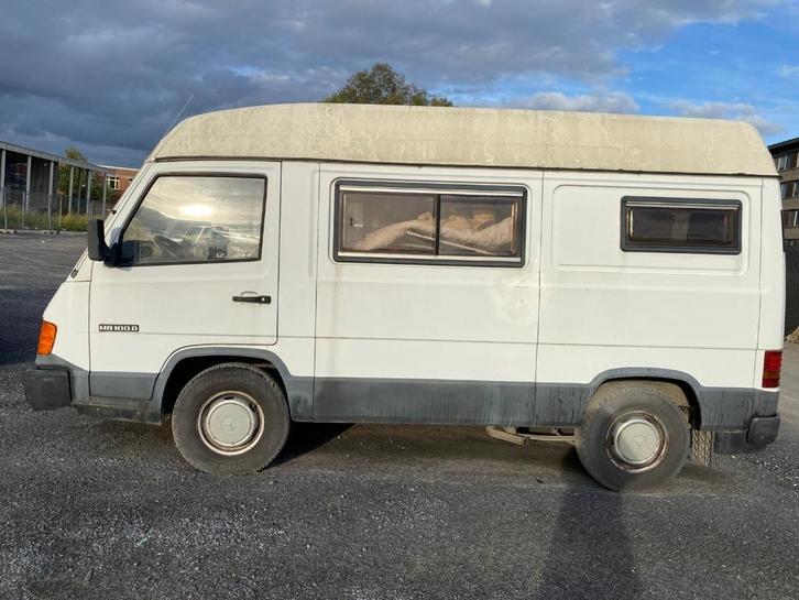 OLDTIMER CAMPERTJE MERCEDES MB 100, Caravans en Kamperen, Mobilhomes, Particulier, tot en met 2, Buscamper of Camperbus, Mercedes-Benz