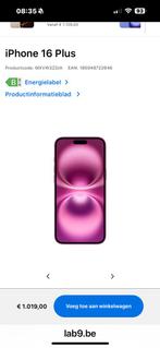 Nieuw ipchone 16 plus 512gb, Telecommunicatie, Mobiele telefoons | Apple iPhone, Ophalen, 512 GB, Overige modellen, Nieuw