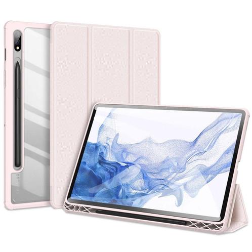 Tablethoes voor de Samsung Galaxy Tab S8 / S7 - Roze, Informatique & Logiciels, Housses pour tablettes, Neuf, Protection faces avant et arrière