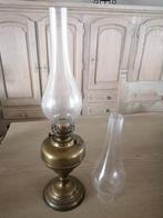 koperen lamp + extra NIEUW glas, Antiquités & Art, Antiquités | Bronze & Cuivre, Enlèvement ou Envoi, Cuivre