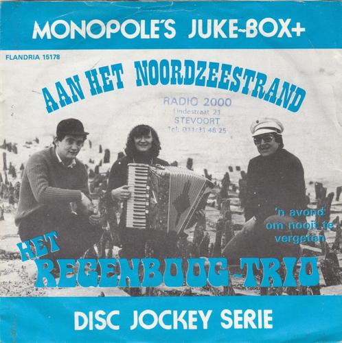 45T: Het Regenboog Trio: Aan het noordzeestrand, Cd's en Dvd's, Vinyl | Nederlandstalig, Gebruikt, Overige formaten, Ophalen of Verzenden