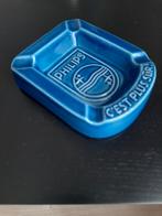 Vintage blauwe asbak van Philips, het is veiliger, Zo goed als nieuw, Asbak