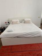 IKEA Malm Bed + matras, Huis en Inrichting, Slaapkamer | Bedden, Ophalen of Verzenden, 140 cm, Wit, Zo goed als nieuw