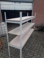 Stelling met houten legborden, Ophalen of Verzenden
