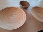 3 houten sierschalen Ikea, alles voor 10 euro., Ophalen, Nieuw