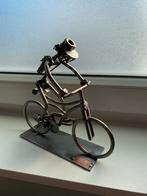 Hinz & Kunst smeedijzeren beeldje fietser, Antiek en Kunst, Ophalen of Verzenden