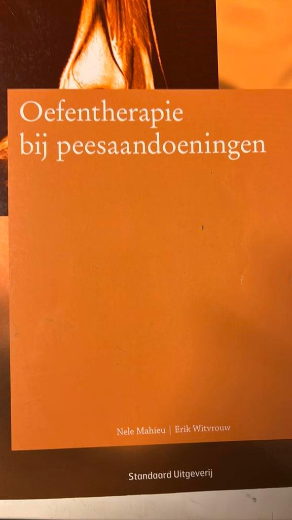 E. Witvrouw - Oefentherapie bij peesaandoeningen, Livres, Science, Enlèvement