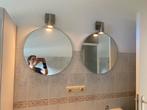 2 spiegels met lampen voor badkamer, Ophalen, Zo goed als nieuw, Glas
